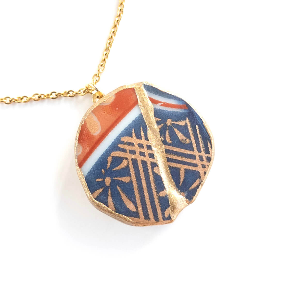 Ware Necklace-Kintsugi jewelry-Japanese pottery jewelry-JAPONICA