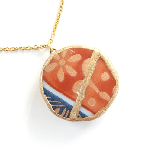 Ware Necklace-Kintsugi jewelry-Japanese pottery jewelry-JAPONICA