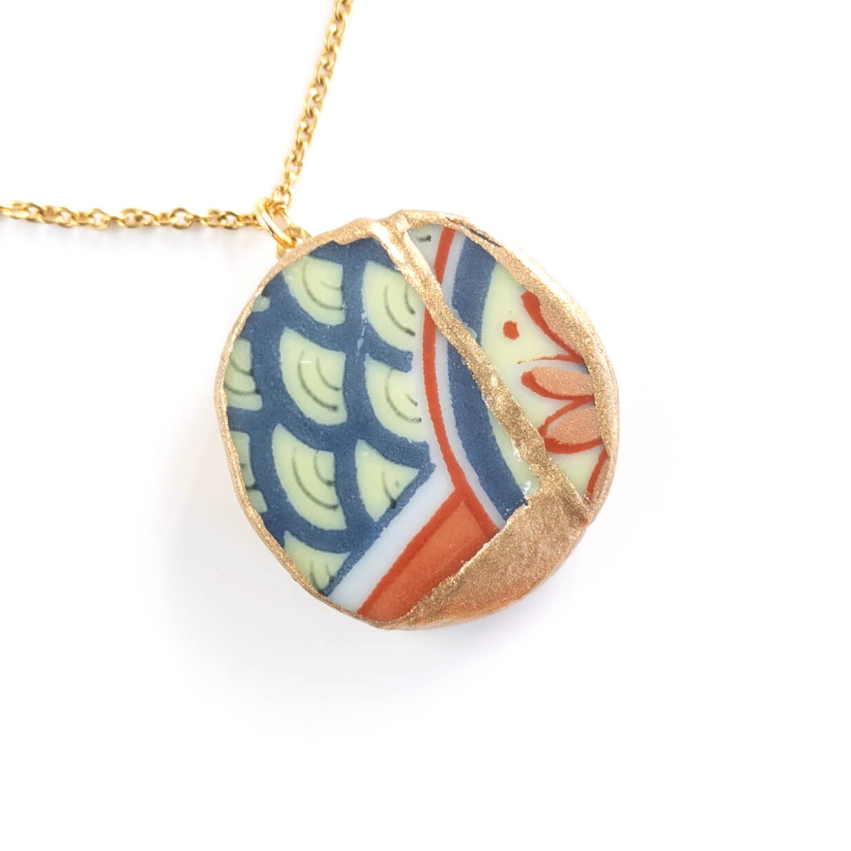 Ware Necklace-Kintsugi jewelry-Japanese pottery jewelry-JAPONICA
