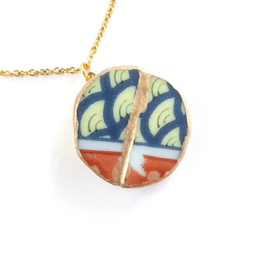 Ware Necklace-Kintsugi jewelry-Japanese pottery jewelry-JAPONICA