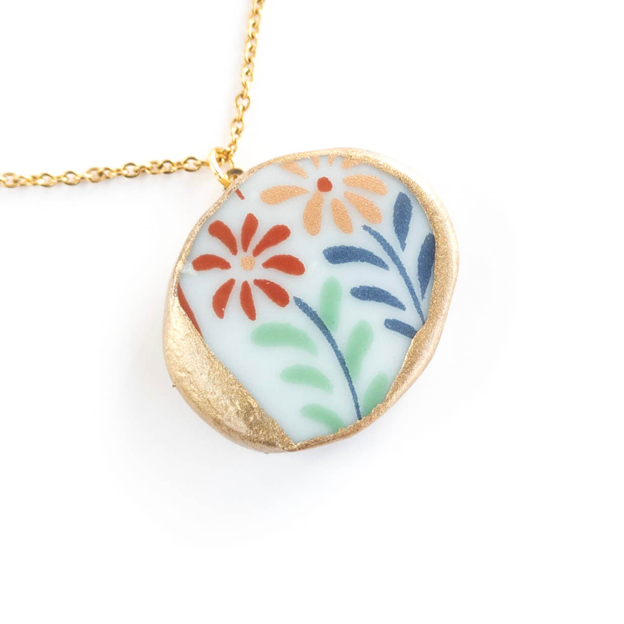 Kake Necklace-Kintsugi jewelry-Japanese pottery jewelry-JAPONICA