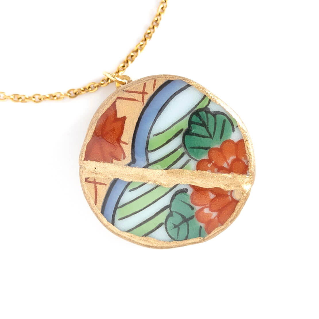 Ware Necklace-Kintsugi jewelry-Japanese pottery jewelry-JAPONICA