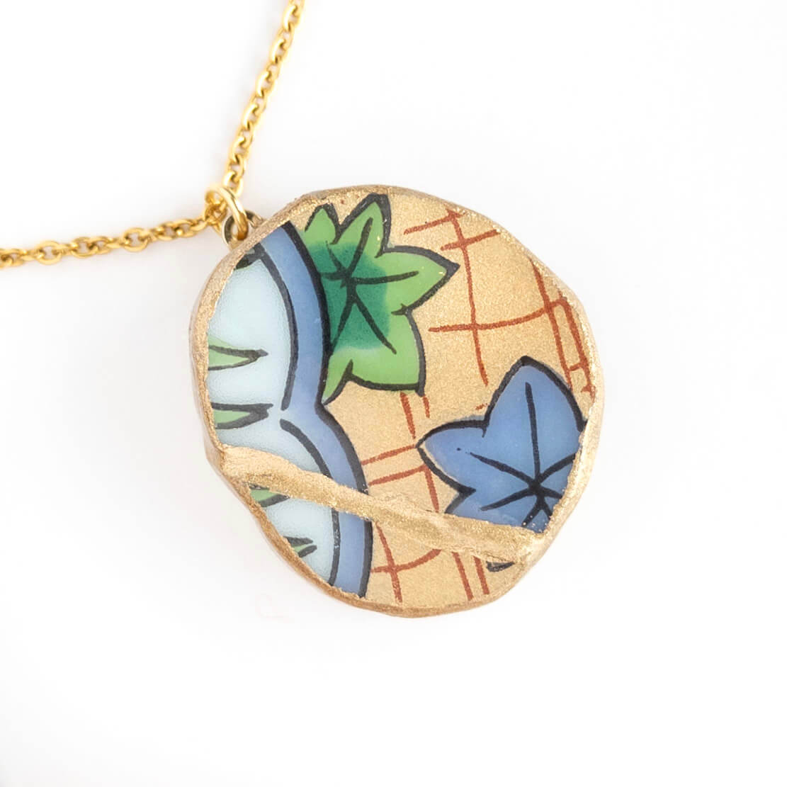 Ware Necklace-Kintsugi jewelry-Japanese pottery jewelry-JAPONICA