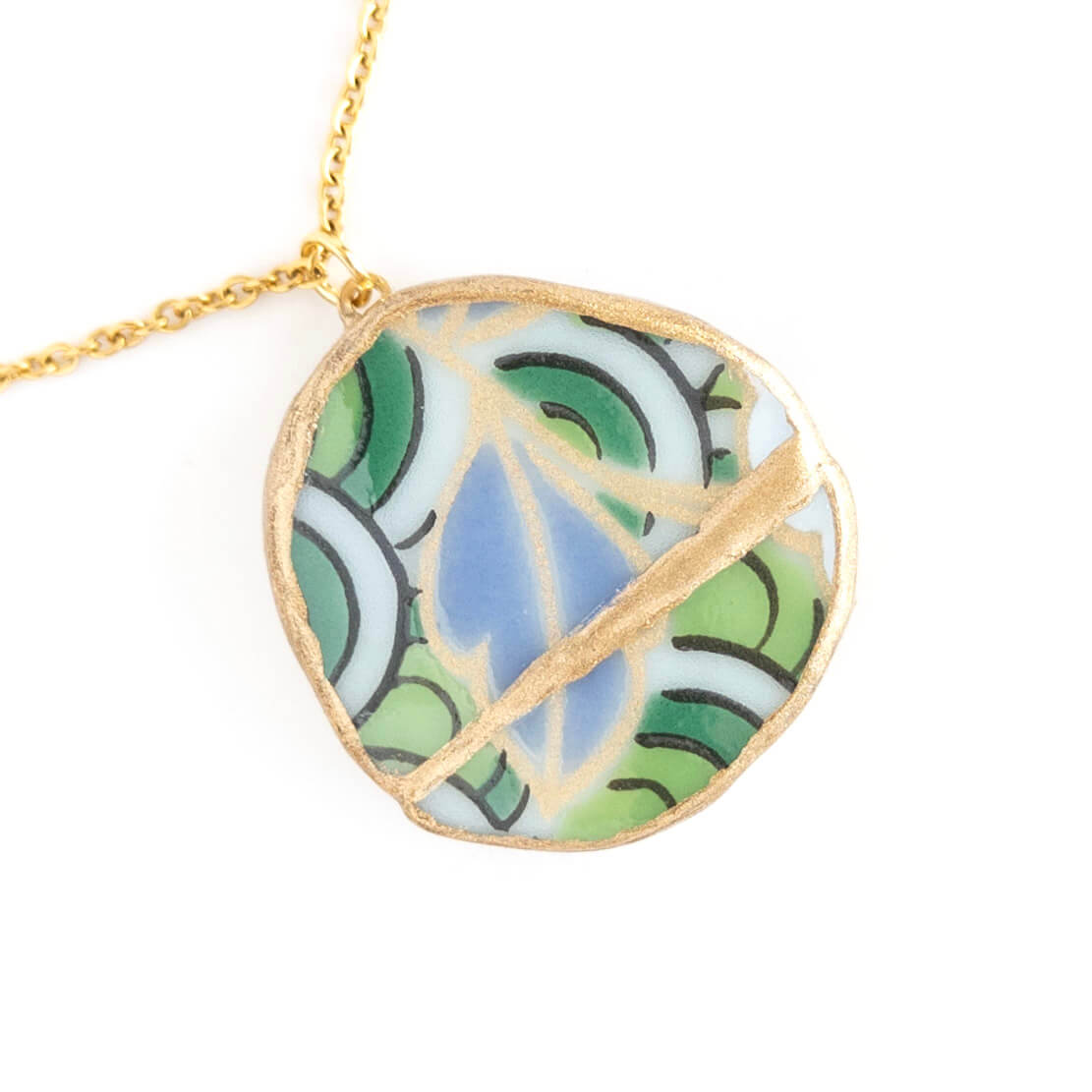 Ware Necklace-Kintsugi jewelry-Japanese pottery jewelry-JAPONICA