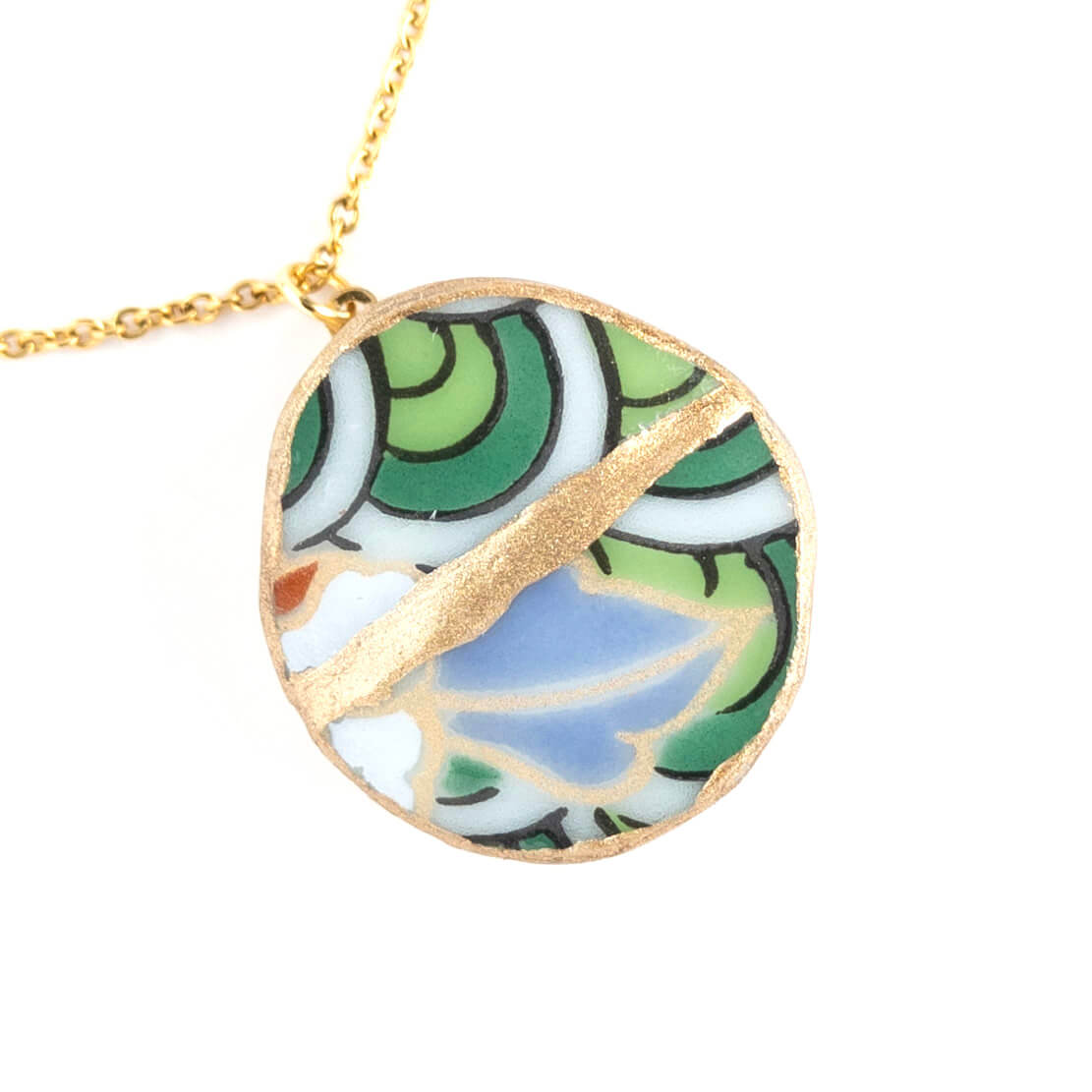 Ware Necklace-Kintsugi jewelry-Japanese pottery jewelry-JAPONICA