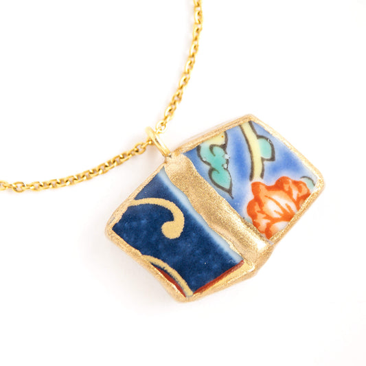 Yobitsugi Necklace-Kintsugi jewelry-Japanese pottery jewelry-JAPONICA
