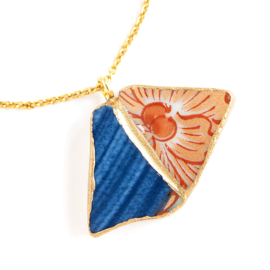 Yobitsugi Necklace-Kintsugi jewelry-Japanese pottery jewelry-JAPONICA