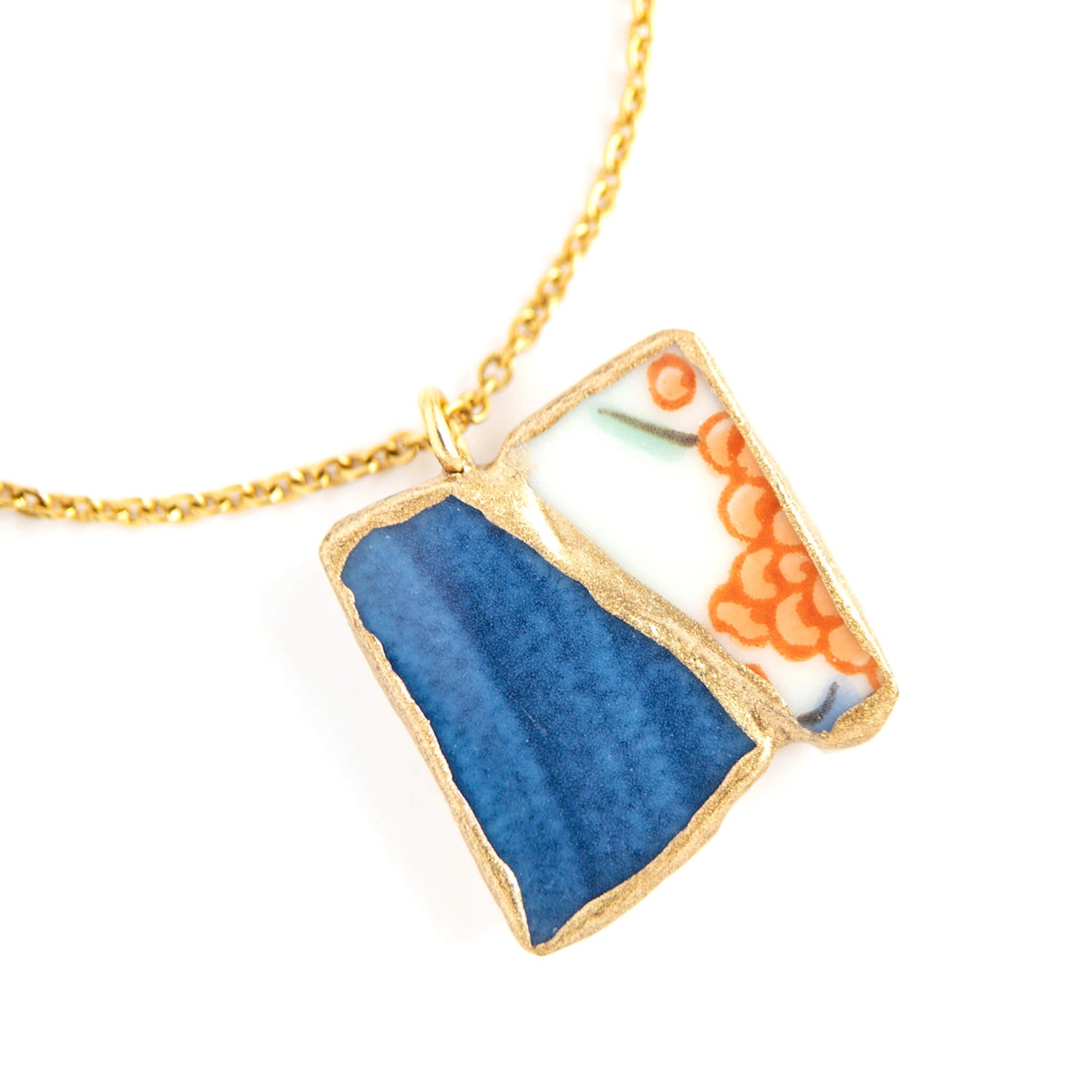Yobitsugi Necklace-Kintsugi jewelry-Japanese pottery jewelry-JAPONICA
