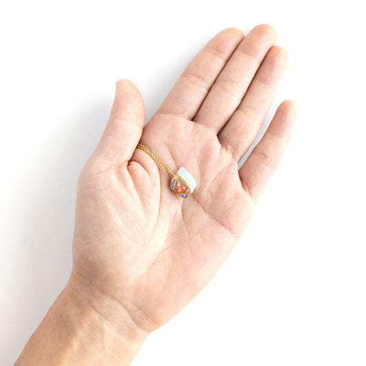 Jadeite Necklace-Kintsugi jewelry-Japanese pottery jewelry-JAPONICA