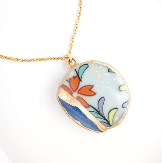 Yobitsugi Necklace-Kintsugi jewelry-Japanese pottery jewelry-JAPONICA