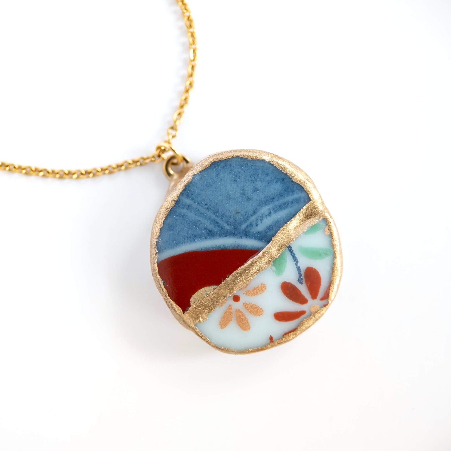 Yobitsugi Necklace-Kintsugi jewelry-Japanese pottery jewelry-JAPONICA