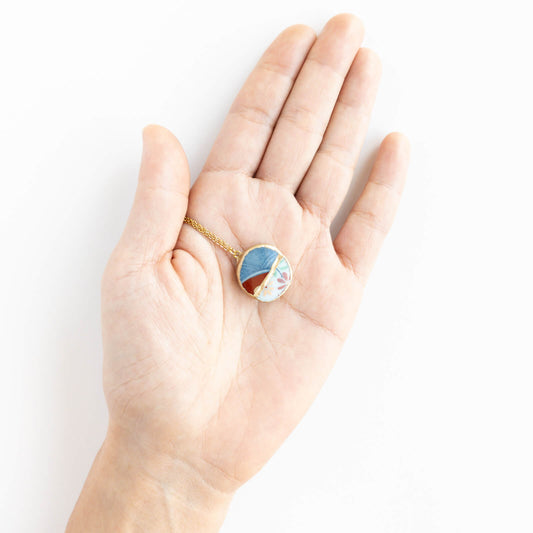 Yobitsugi Necklace-Kintsugi jewelry-Japanese pottery jewelry-JAPONICA