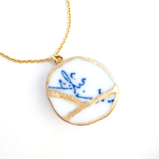 Ware Necklace-Kintsugi jewelry-Japanese pottery jewelry-JAPONICA