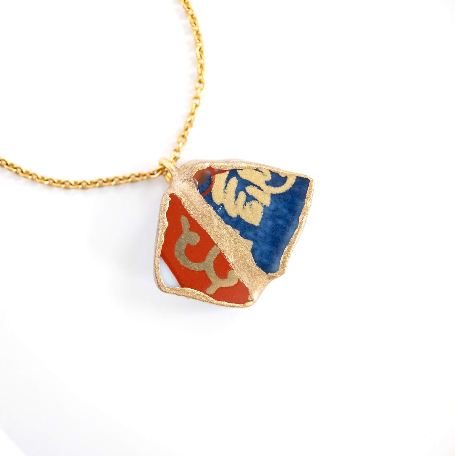 Yobitsugi Necklace-Kintsugi jewelry-Japanese pottery jewelry-JAPONICA