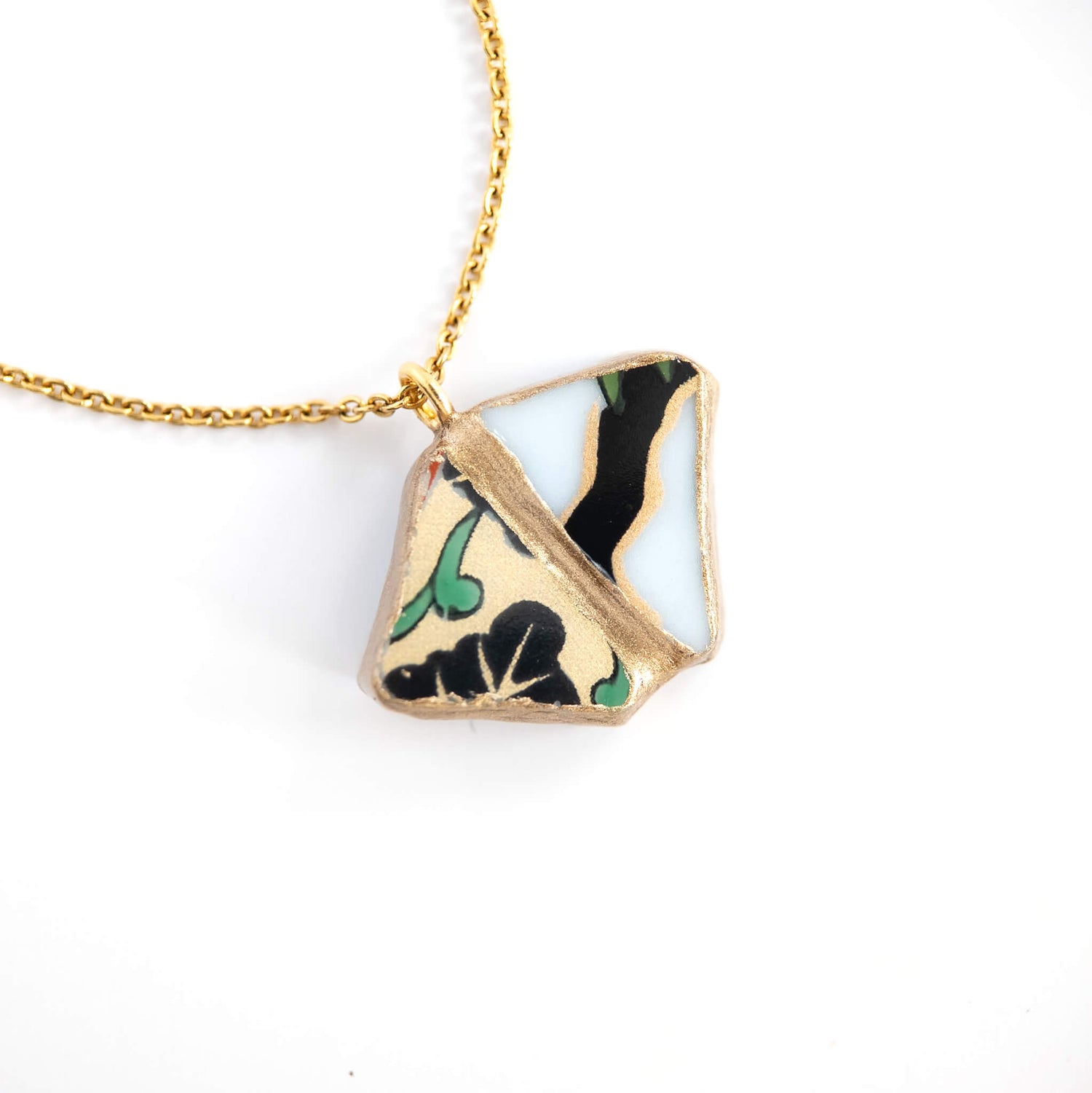 Yobitsugi Necklace-Kintsugi jewelry-Japanese pottery jewelry-JAPONICA