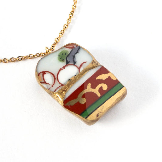 Yobitsugi Necklace-Kintsugi jewelry-Japanese pottery jewelry-JAPONICA