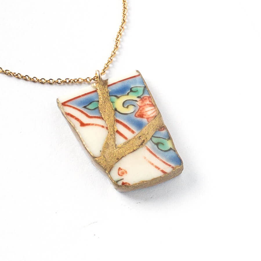 Ware Necklace-Kintsugi jewelry-Japanese pottery jewelry-JAPONICA