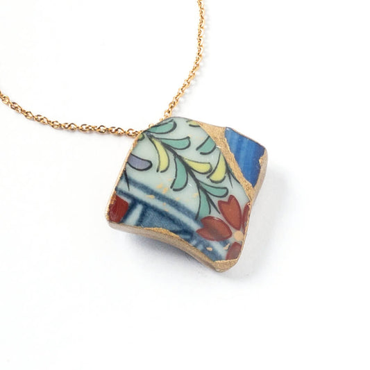 Yobitsugi Necklace-Kintsugi jewelry-Japanese pottery jewelry-JAPONICA