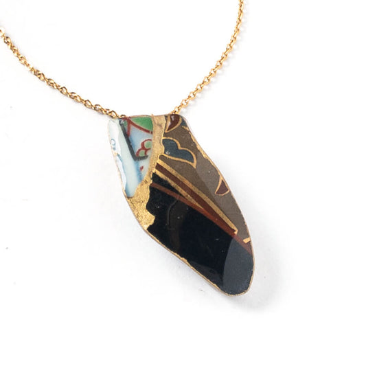 Yobitsugi Necklace-Kintsugi jewelry-Japanese pottery jewelry-JAPONICA