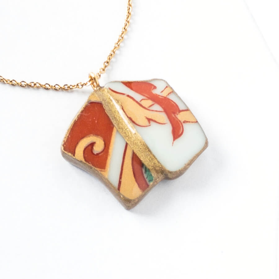 Yobitsugi Necklace-Kintsugi jewelry-Japanese pottery jewelry-JAPONICA