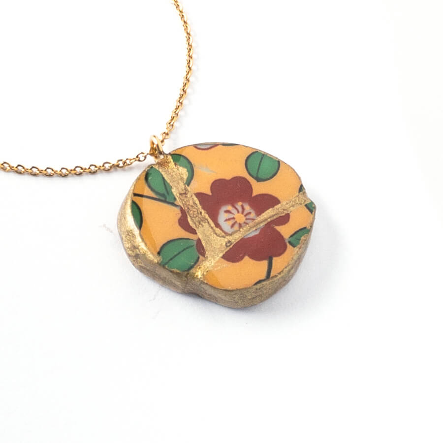 Ware Necklace-Kintsugi jewelry-Japanese pottery jewelry-JAPONICA