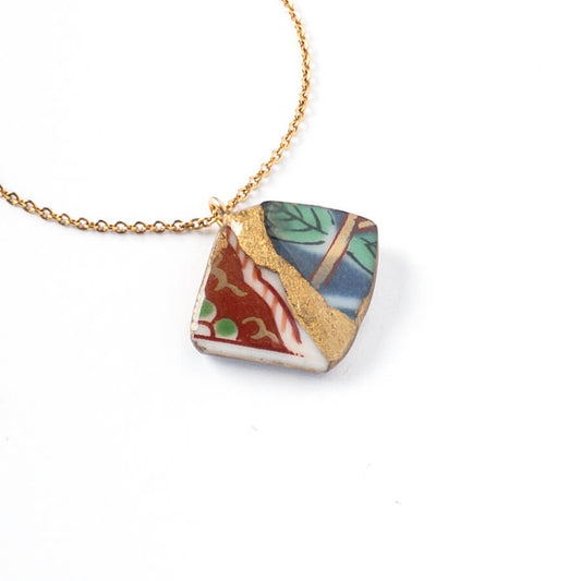 Yobitsugi Necklace-Kintsugi jewelry-Japanese pottery jewelry-JAPONICA