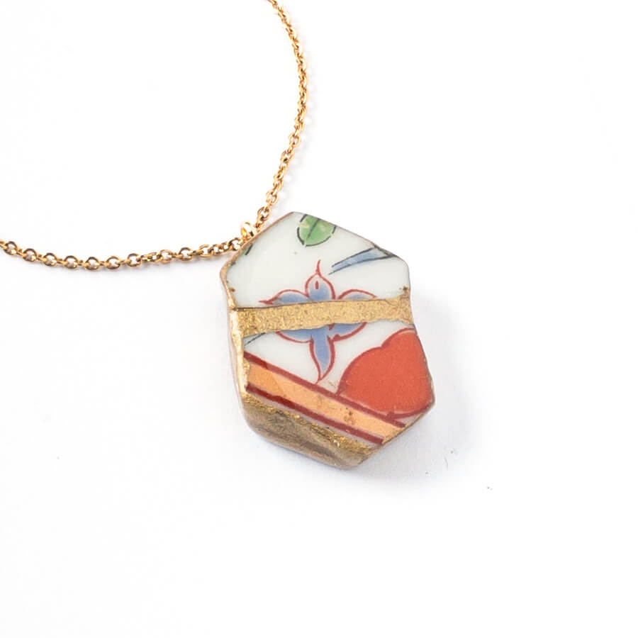 Ware Necklace-Kintsugi jewelry-Japanese pottery jewelry-JAPONICA