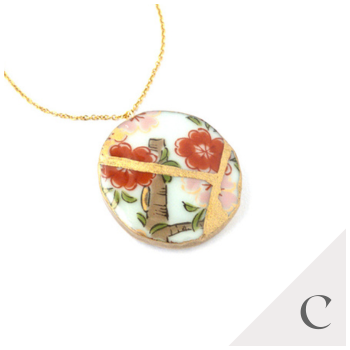Ware Necklace-Kintsugi jewelry-Japanese pottery jewelry-JAPONICA