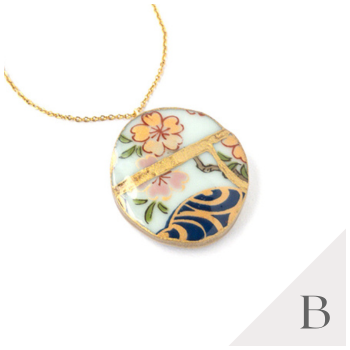 Ware Necklace-Kintsugi jewelry-Japanese pottery jewelry-JAPONICA