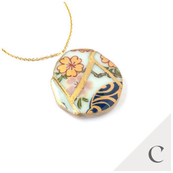 Ware Necklace-Kintsugi jewelry-Japanese pottery jewelry-JAPONICA