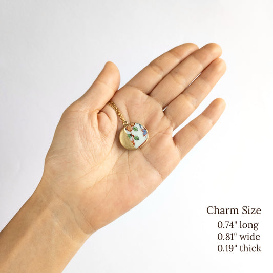 Kake Kintsugi Necklace - White Green