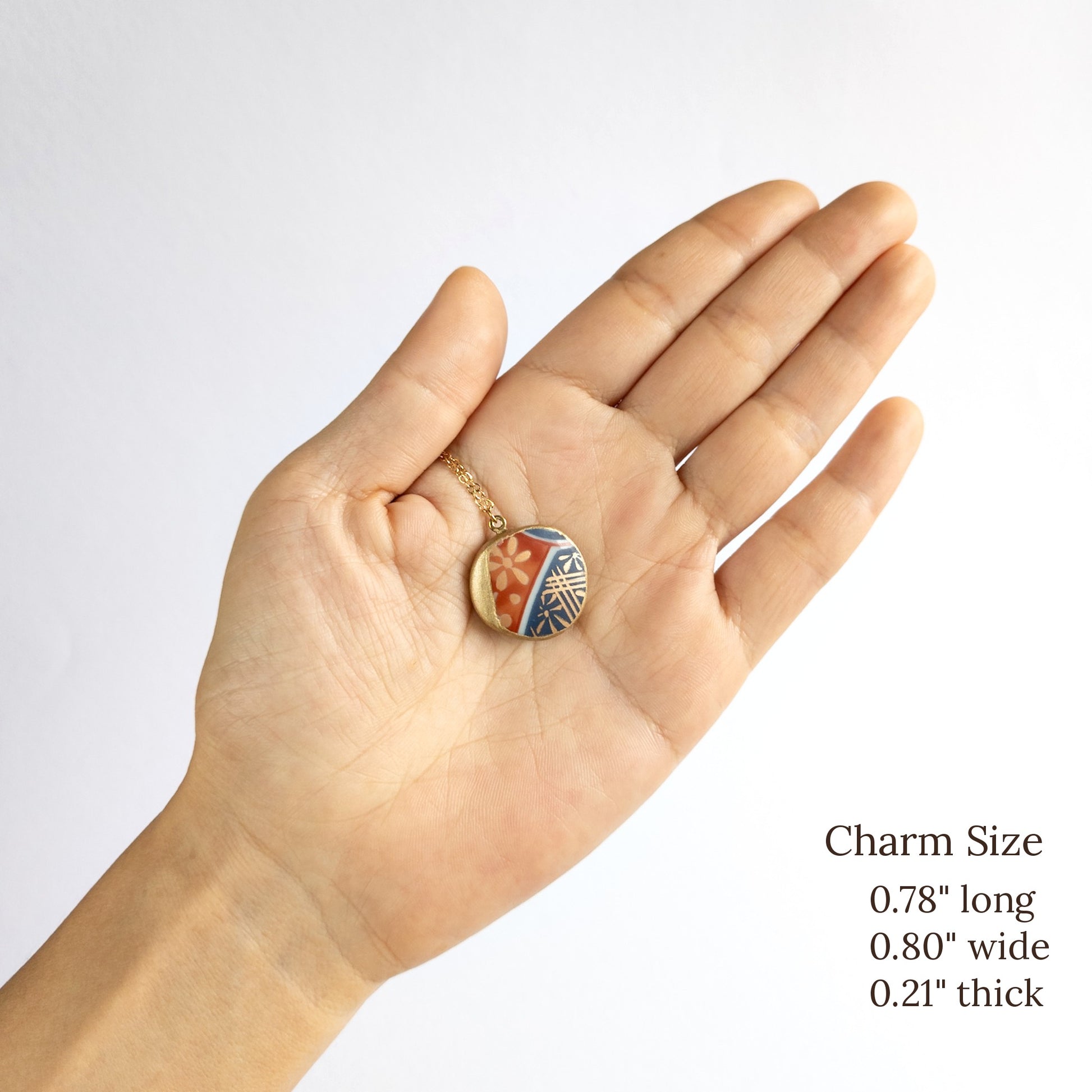 Kake Kintsugi Necklace - Blue Red