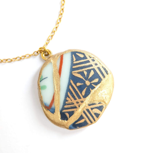 Ware Kintsugi Necklace - Blue