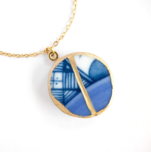 Ware Kintsugi Necklace - Blue