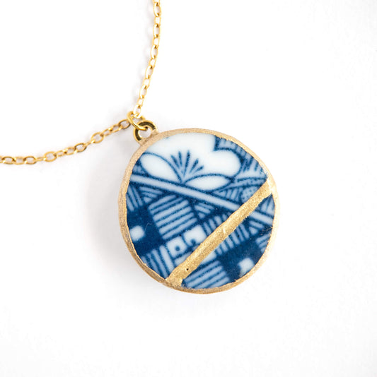 Ware Kintsugi Necklace - Blue