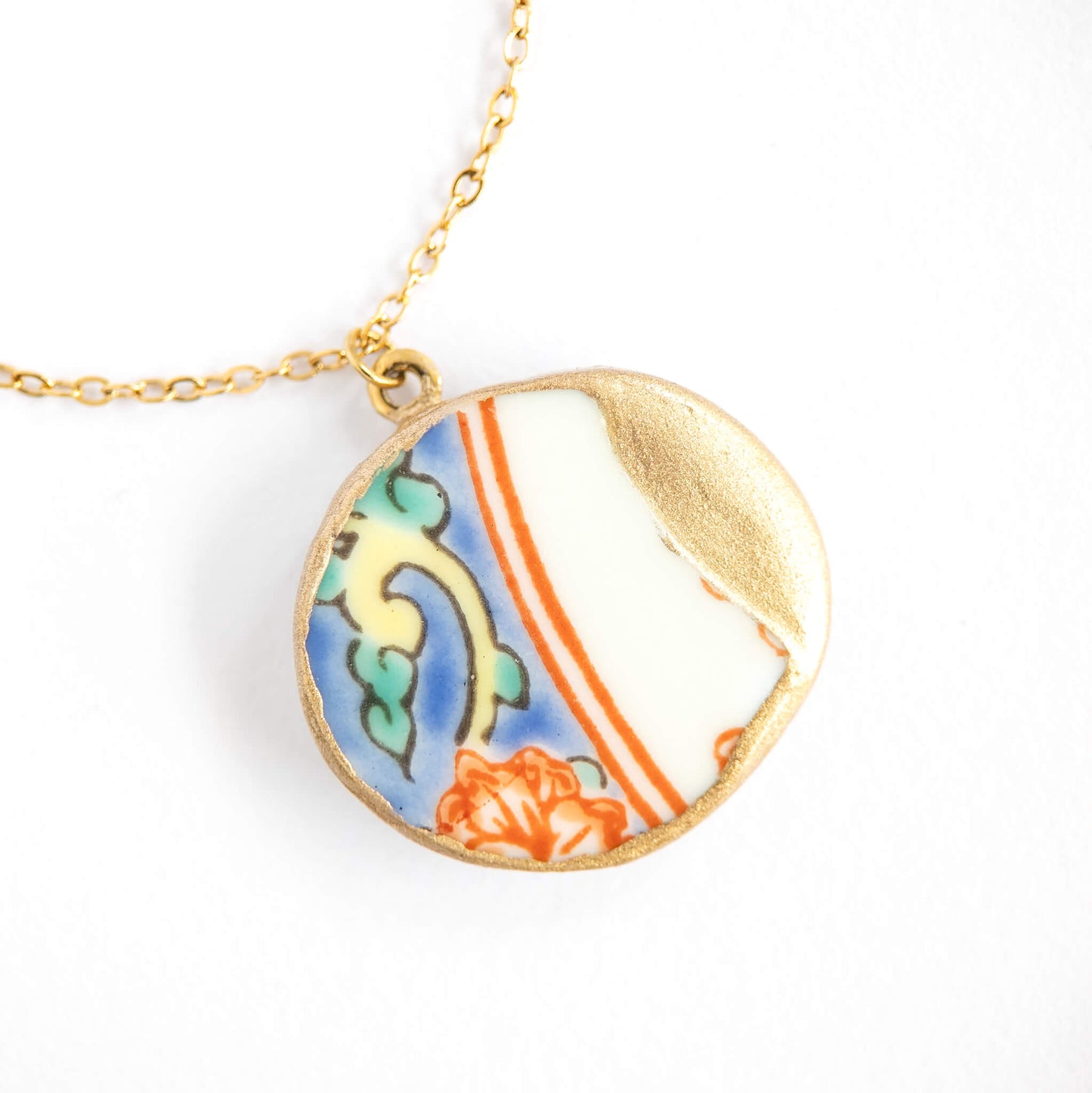 Kake Kintsugi Necklace - Blue White