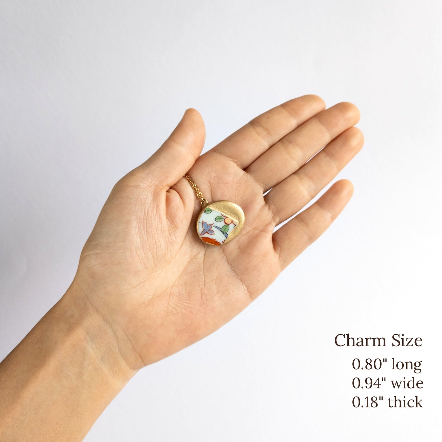 Kake Kintsugi Necklace - White Green