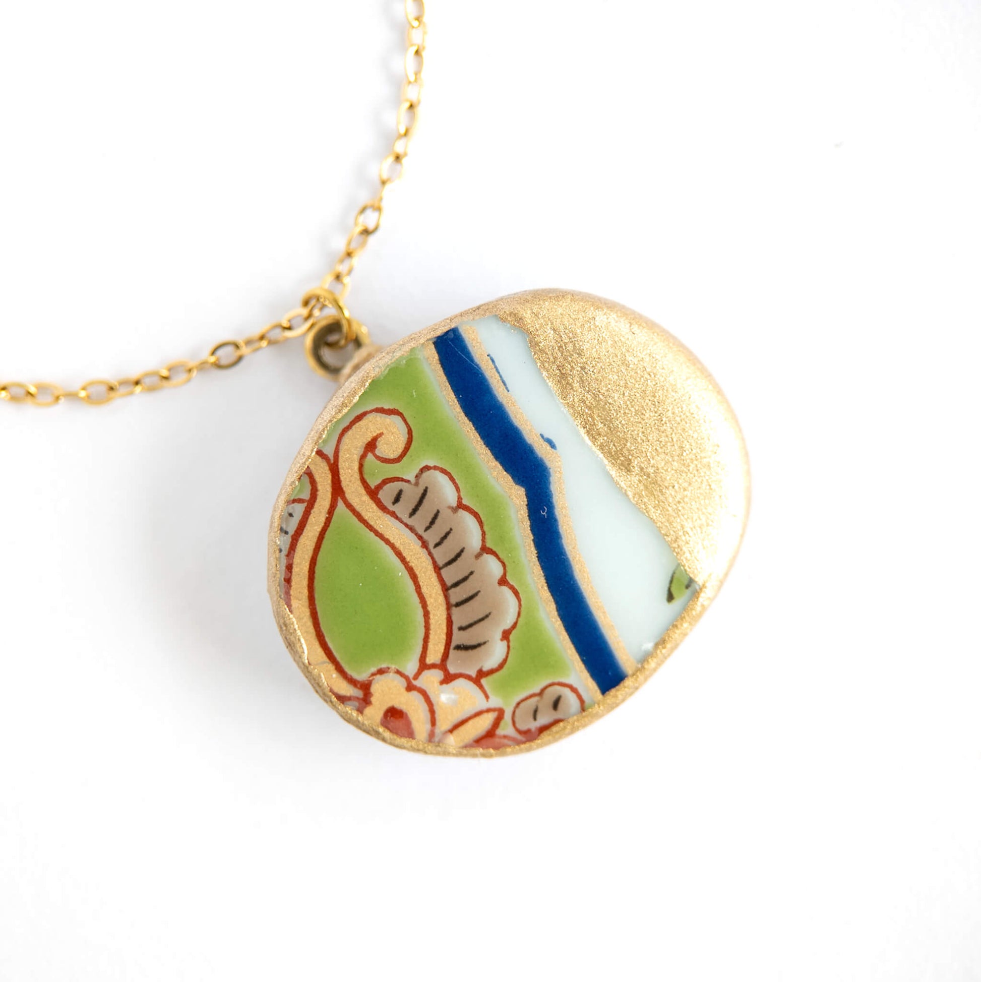 Kake Kintsugi Necklace - Green