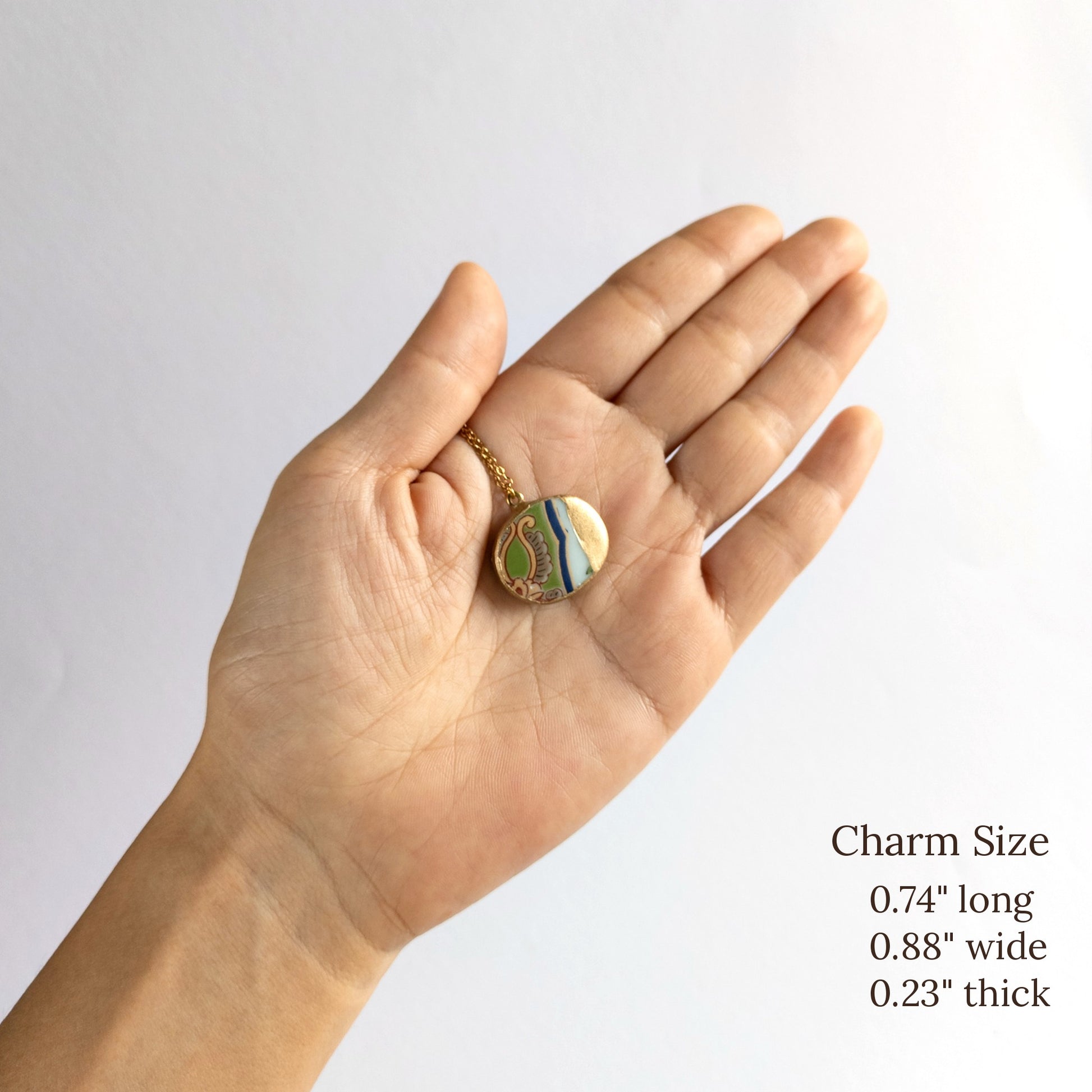 Kake Kintsugi Necklace - Green