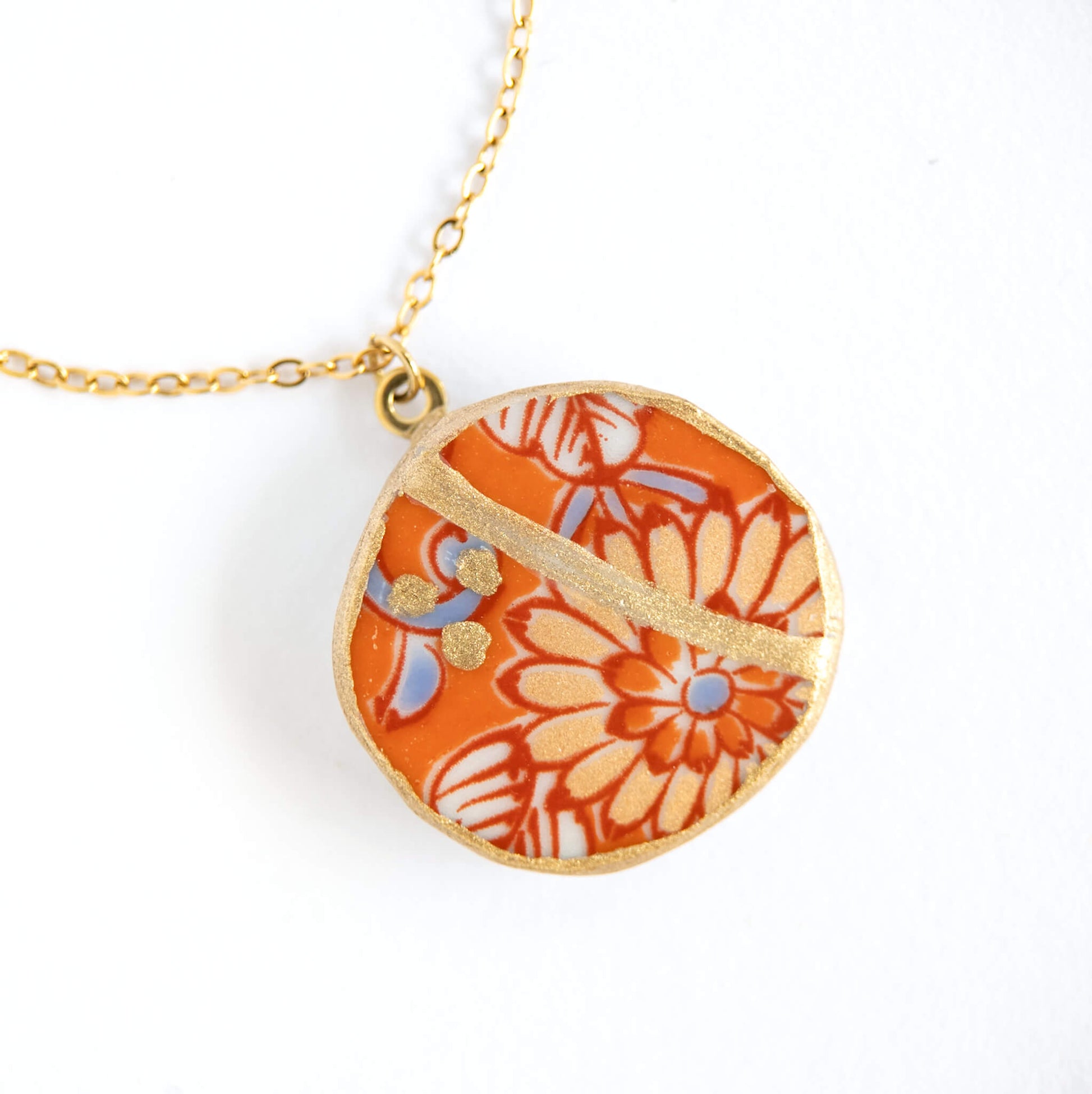 Ware Kintsugi Necklace - Orange