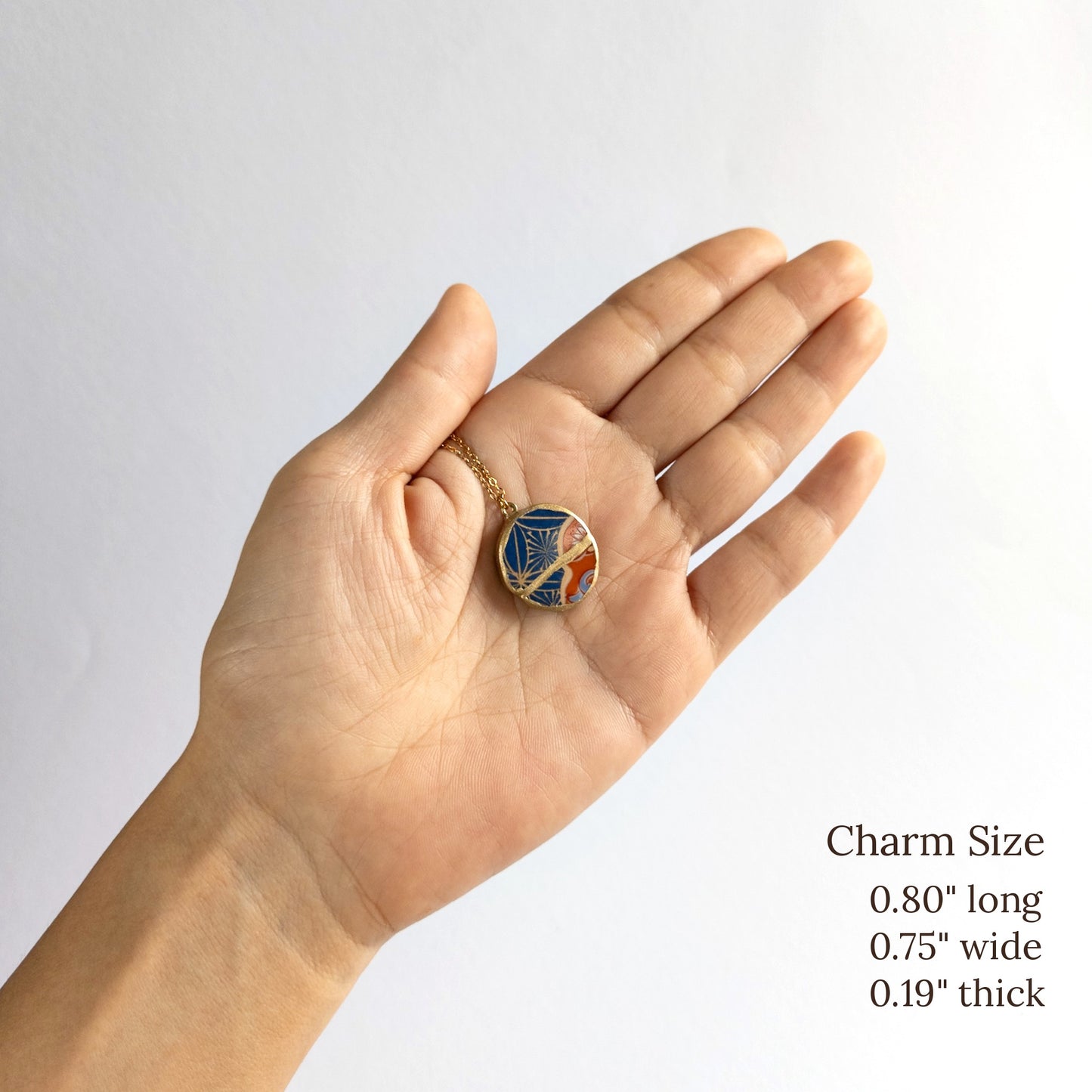 Ware Kintsugi Necklace - Blue Orange