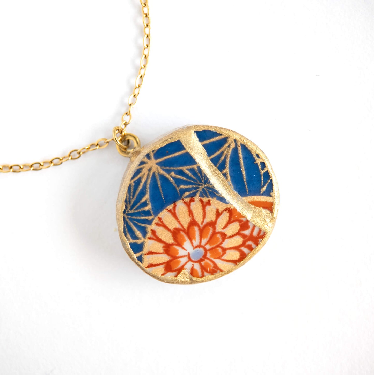 Ware Kintsugi Necklace - Blue Orange