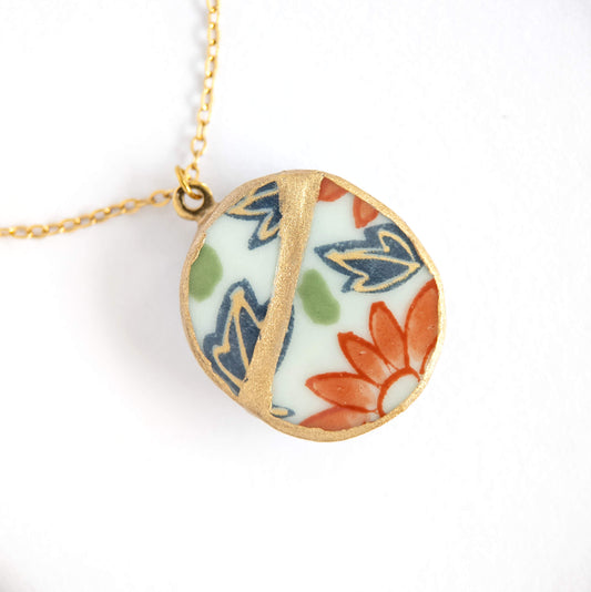 Ware Kintsugi Necklace - Red Blue