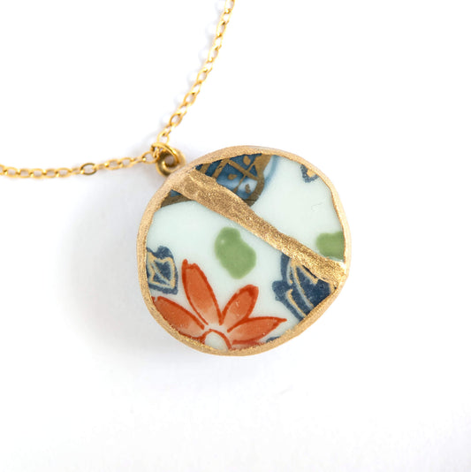 Ware Kintsugi Necklace - Red Blue