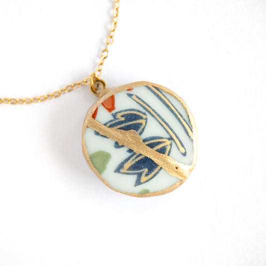 Ware Kintsugi Necklace - Blue White