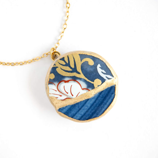Yobitsugi Kintsugi Necklace - Blue