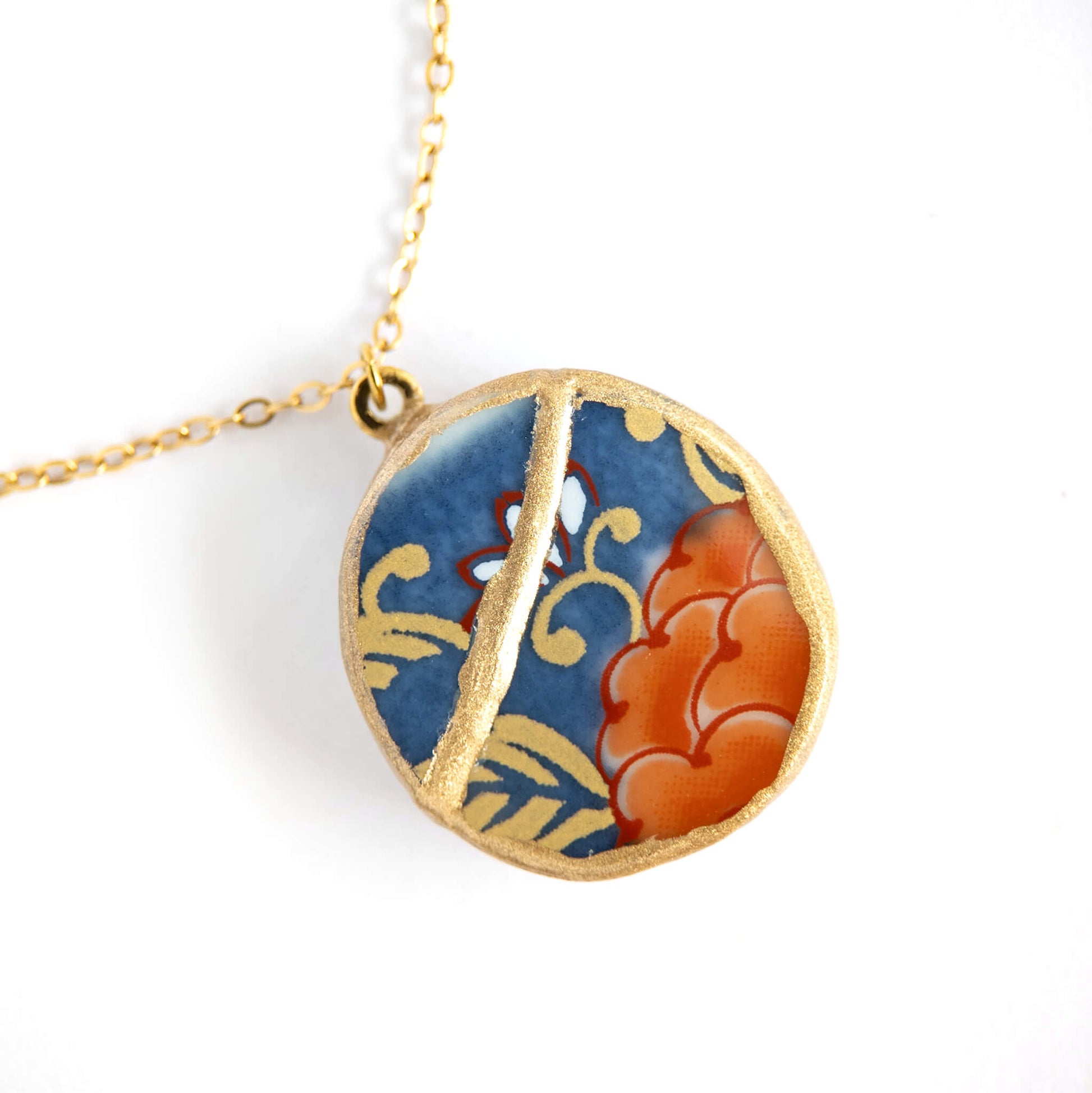 Ware Kintsugi Necklace - Blue Red