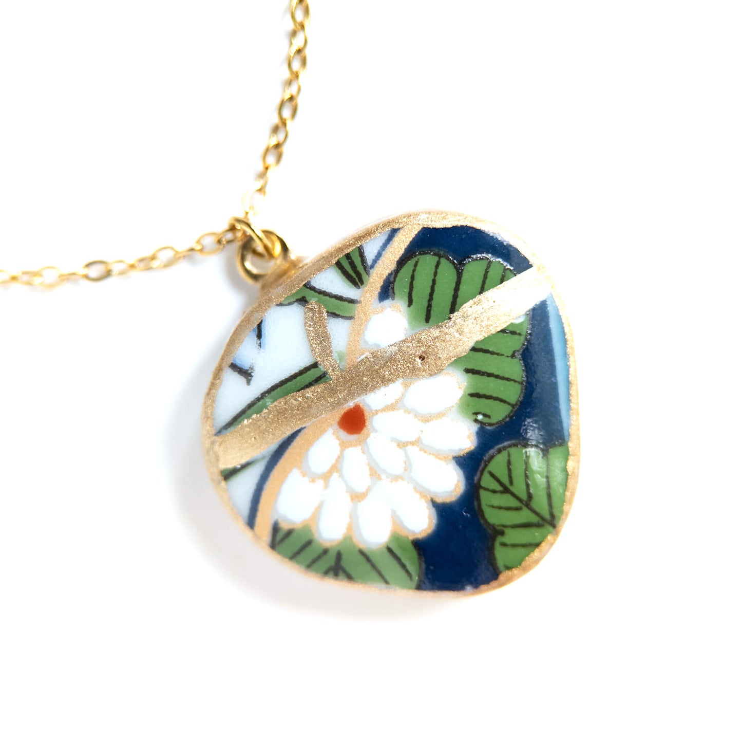 Ware Kintsugi Necklace - Blue White