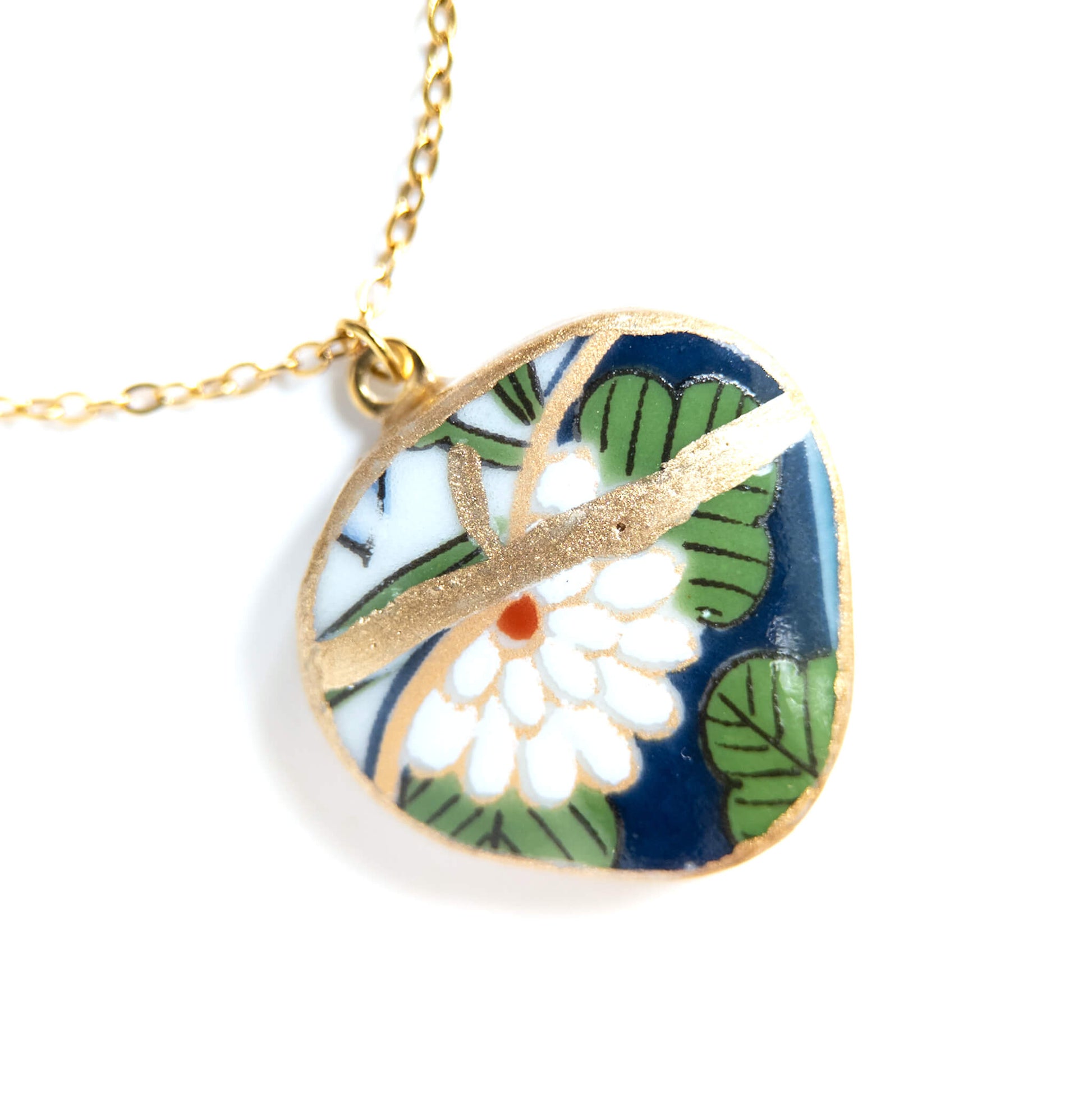 Ware Kintsugi Necklace - Blue White