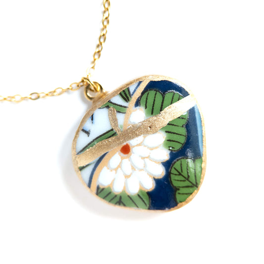 Ware Kintsugi Necklace - Blue White
